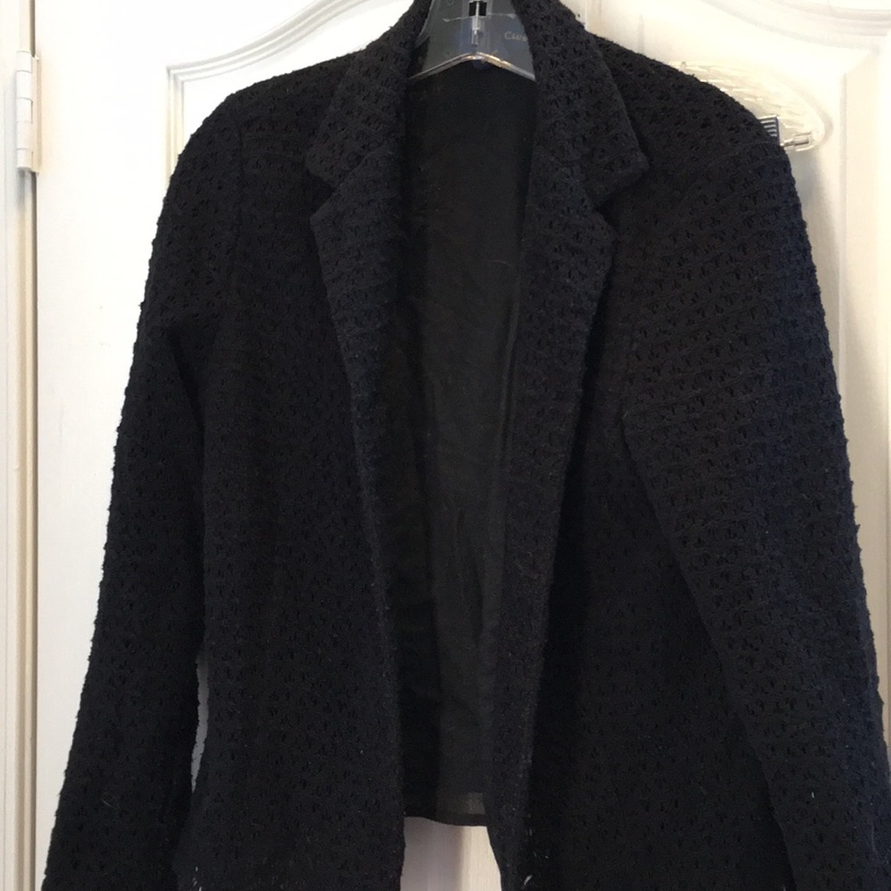 FINAL MARKDOWN Ladies charter club lined crocheted jacket 14
